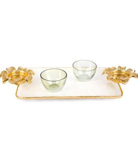 Vente en gros de centres de table décoratifs blancs en métal design de luxe - Product Image 5