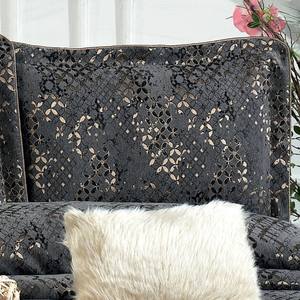 Ensemble de couvre-lit Guzide ANNA 4 pièces, moderne, rayé, gris anthracite, 100% chenille, taille king, pour usage domestique, fabriqué en Turquie - Product Image 3