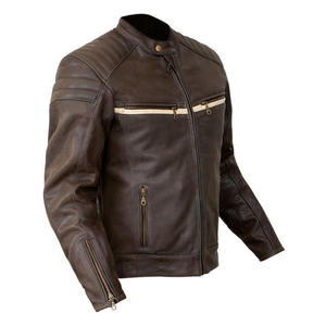 Blouson en cuir unisexe coupe-vent style américain 2026 pour motard, vêtements de moto, fabricant en gros - Product Image 2