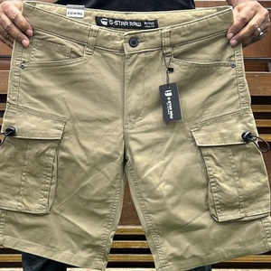 Short cargo personnalisé de plein air pour hommes, toute la saison, 8 poches, 6 poches, tissu sergé chino, joggers décontractés, pantalon, liquidation de stock - Product Image 6