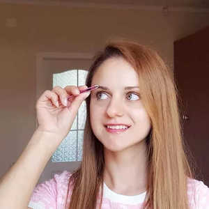 Pinzas para cejas de doble cara de MOQ bajo Estilo de cejas ergonómico e innovador para mujeres modernas de doble cara - Product Image 2
