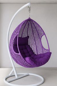 Fácil de plegar, peso ligero, pequeño volumen, columpios de ratán para Patio, silla de mimbre colgante de huevo - Product Image 5