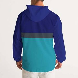 Chaqueta Cortavientos Impermeable y Transpirable con Capucha para Hombre, Diseño Personalizado con Parches, Antibacteriana, Precio de Fábrica OEM, Nueva - Product Image 5