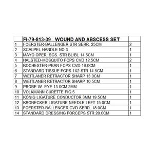 Ensemble de dilatateurs utérins Hegar, 8 pièces, ensemble d'instruments chirurgicaux manuels avec étui en cuir - Product Image 2