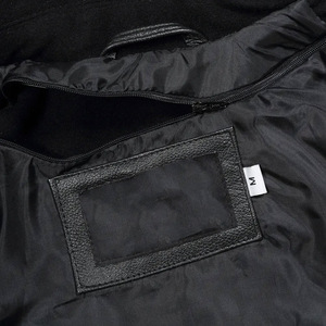 Buena calidad ligero personalizado satén y algodón polar cremallera bombardero Varsity chaqueta impermeable hecha en Pakistán - Product Image 3