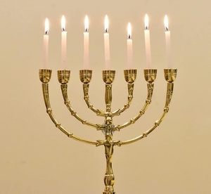 7 bras or bougeoir décor de mariage artisanat en aluminium Unique bougie pot Portable luxe décoration de la maison articles - Product Image 3