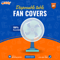 Housses de ventilateur jetables imperméables non tissées NIDY pour ventilateurs sur pied et muraux |   Housse de protection lavable pour le secteur médical/santé