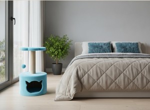 Blue Blossom Petite Cat Retreat con Espíritu Juguetón - Product Image 3