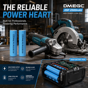 DMEGC INR18650-25P 2500mAh 8C 高放电锂离子电池，适用于电动工具和园林设备 - Product Image 5