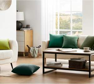 Cojín decorativo de Punto Verde terciopelo suave colores sólidos funda de almohada Lisa para el hogar Hotel sofá sala de estar para Hospital - Product Image 4