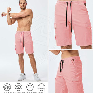 Custom Logo Branded High Street Corduroy 100% Cotton Breathable Waterproof <b>Short</b> <b>Cargo</b> <b>Shorts</b> Mid Length <b>Men</b> - Product Image 3