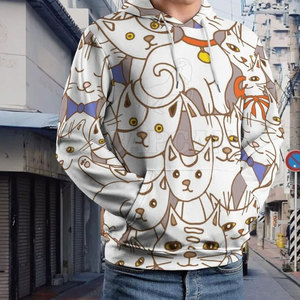 Sudadera CON CAPUCHA DE Anime con estampado Digital 3D de moda para hombre con patrón sólido fresco invierno-Ward cómodo cuello con capucha logotipo personalizable - Product Image 5