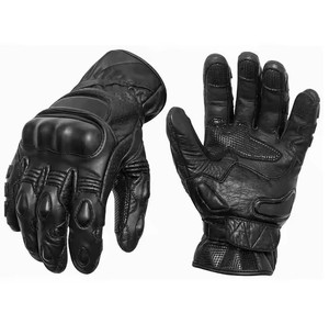Cómodos guantes de carreras de cuero Premium con funcionalidad de pantalla táctil Empuñaduras - Product Image 1