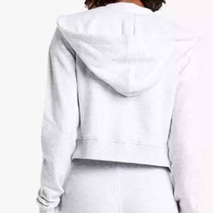 Vintage Acid Wash vente en gros 2 en 1 poids lourd hiver sweat à capuche zippé pour les femmes 100% coton - Product Image 6