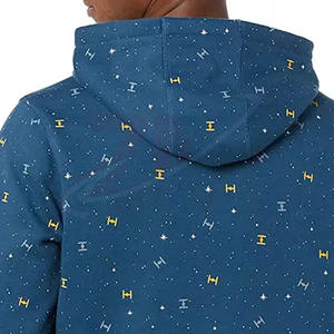 Sudaderas con capucha de forro polar personalizadas de fábrica con patrón sólido para hombre, tallas grandes, corte ajustado, nuevas llegadas, sudaderas para ropa urbana. - Product Image 4