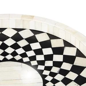 Bandeja de resina decorativa rectangular de tamaño personalizado con forma de estrella, bandeja para servir con incrustaciones de hueso blanco, quemador de cocina, madera, Metal, comida para el hogar - Product Image 5