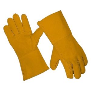 Guantes de Seguridad Reforzados Florida, de Cuero Vacuno, Antiestáticos, Antideslizantes, 11 oz, Resistentes a Chispas, para Trabajo Industrial Pesado - Product Image 3