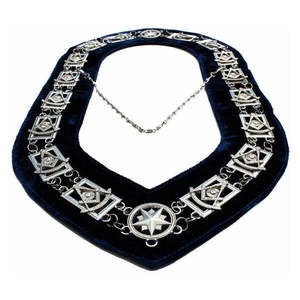 Collier de maître maçonnique en gros, collier de maître maçonnique de haute qualité, collier en métal de régalia maçonnique - Product Image 6