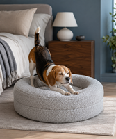 Coussin pour animaux de compagnie en mousse à mémoire de forme de luxe, écologique, durable, antidérapant, imperméable et lavable pour chiens et chats d'intérieur
