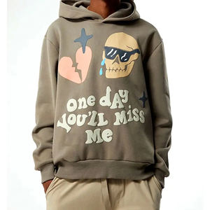 เสื้อฮู้ดแขนยาวพิมพ์ลายพัฟเสื้อฮู้ดลำลองดีไซน์ทันสมัย - Product Image 3