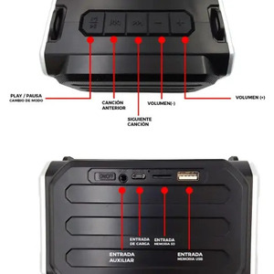 Portable <b>Wireless</b> Rechargeable Bluetooth Speaker with FM Radio - Assorted Colors - Product Image 5