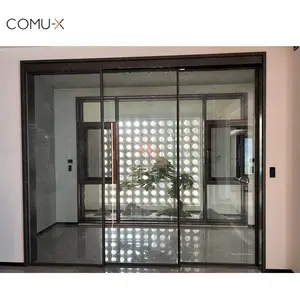 Soundproof Energy Saving Aluminium Sliding Doors Tempered Glass Patio Sliding Doors Automatic Sliding Door