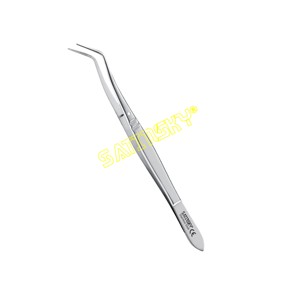 Pince chirurgicale dentaire courbée Meriam 16 cm, instruments manuels en acier inoxydable avec poignée ergonomique, certifiée CE - Product Image 1