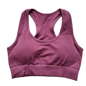 Women's Plus Size High Support Seamless Sport <b>Bra</b>-Sweat-Wicking Quick Dry Breathable 100% Polyester for Yoga Gym <b>Removable</b> <b>Pads</b> - Product Image 2