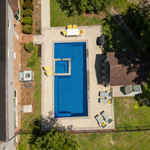 Piscine en fibre de verre à faible entretien, piscine enterrée de jardin avec bancs résistants aux UV, longue durée de vie, résistante à la corrosion - Product Image 5