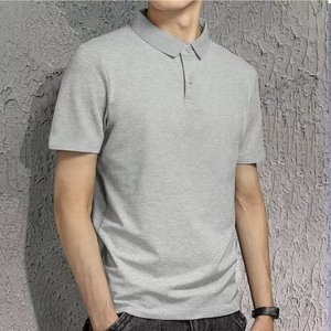 Chemise décontractée pour homme à manches courtes, couleur unie, col à revers, tendance business, 100% coton, anti-froissement, avec poche, personnalisable OEM - Product Image 5