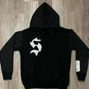 Sudaderas con Capucha para Hombre, Diseño Nuevo, Más Vendidas, de Algodón Mezclado, a la Moda, con Pedrería y Bordado Desgastado, para Adultos - Product Image 1