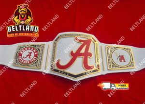 Cinturón de campeonato Alabama Crimson para adultos Cuero de calidad premium 2mm 4mm Zinc Durable y cómodo - Product Image 2