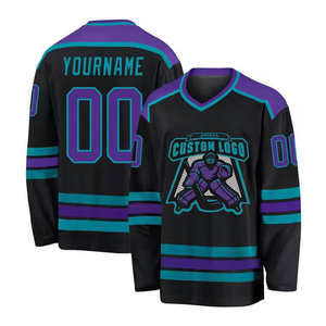 Vente en gros de maillots de hockey de haute qualité, logo personnalisé, sublimation, ensembles d'uniformes de hockey sur glace pour hommes fabriqués au Pakistan - Product Image 6