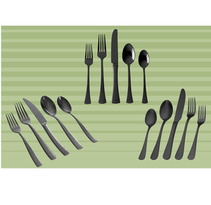 Ensemble de couverts de banquet en métal antique en argent et or disponible en acier miroir pour ensemble d'utilisation de mariage - Product Image 4