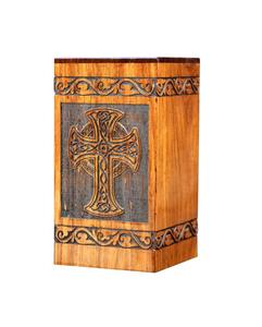 Urna Funeraria de Cremación para Adultos, Diseño Moderno y Sólido, Hecha a Mano y Personalizada, para Cenizas Humanas, Duradera, de Metal, Redonda, Tipo Jarrón de Mesa - Product Image 2