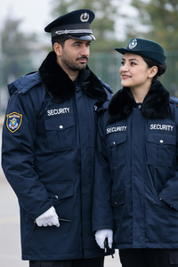 Uniforme de Guardia de Seguridad, Chaqueta de Invierno de Manga Larga, Poliéster/Algodón, Detección de Metales, Unisex - Product Image 5