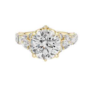 Bague solitaire en diamant de laboratoire 4,044 CT pour femmes, clarté VVS-VS EF, or 18 carats, 14 carats, 10 carats et argent 925, rose, jaune, blanc - Product Image 3