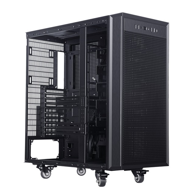 AI Computing Workstation PC Case Computer 3D Modeling Data Center Server Full Tower Chassis 13 Fan Cooling 360mm Radiator Type-C