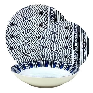 Set di stoviglie per 6 piatti in porcellana di alta qualità stoviglie per la famiglia e gli amici - Product Image 1