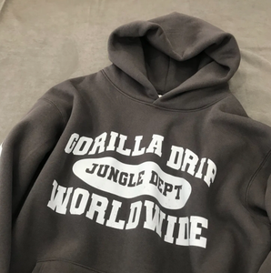 Sudadera con Capucha Unisex Extra Grande, 100% Algodón, Hombros Caídos, Ecológica, Bordado Personalizado, Efecto Desgastado por el Sol - Product Image 5