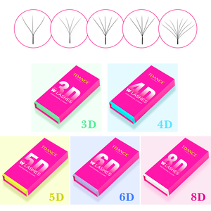 Extensions de <span class=keywords><strong>cils</strong></span> confortables et légères, marque privée, forme W, 3D, 4D, 5D, 6D, 8D, <span class=keywords><strong>cils</strong></span> 0,07, fournitures pour extensions de <span class=keywords><strong>cils</strong></span> - Product Image 1