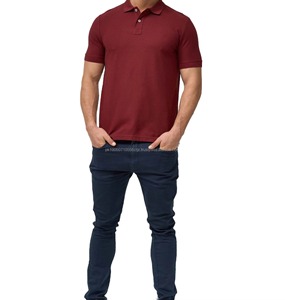 Polos pour hommes en coton de qualité supérieure avec logo brodé personnalisé, polos décontractés de marque, hauts de maison, polos pour hommes, vêtements de sport - Product Image 1