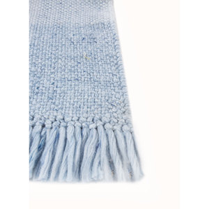 Alfombra Rectangular Azul Grande de Poliéster con Tejido Plano, Modelo Clásico Pdpl-47, Hecha a Mano, para Sala de Estar, Pasillo, Marca Indusbar - Product Image 4