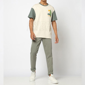 Camisetas de Verano 2024 de Alta Calidad, Transpirables, de Lona, para Hombre, de Algodón y Fibra de Bambú, al por Mayor, Lisas, de Manga Corta, Pakistán - Product Image 4