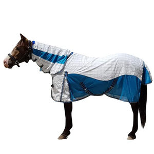 Manta de caballo impermeable al por mayor manta de caballo de invierno de asistencia transpirable para la venta alfombras de Interior de Invierno Azul cálido manta de caballo - Product Image 2