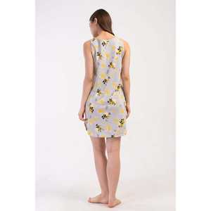 Tunique à col rond et manches larges pour femme avec poches ovales et débardeur intégré - Product Image 2