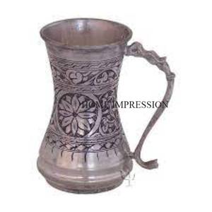 Taza para beber cerveza con asas de diseño de elefante Tazas de cerveza pulidas con espejo martillado de mesa de aluminio y Metal de calidad superior - Product Image 5