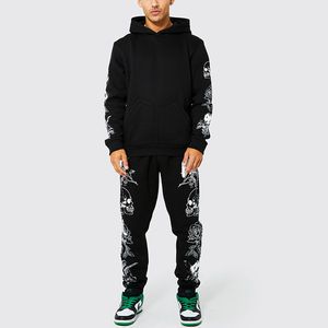 Customized Unisex Track Suit Custom Print Logo Private Label Sweat Suits Heavy <b>Weight</b> Sweat Pants and Hoodie Two Piece <b>Set</b> Men - Product Image 3