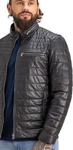 2025 chaqueta de vuelo de invierno para hombre, logotipo impreso personalizado, a prueba de viento, impermeable, tela de lona de cuero, cuello levantado, calle rápida - Product Image 3