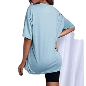 Camisetas pesadas transpirables de último diseño, camisetas de gran tamaño en blanco para mujer, camisetas de algodón 100% de gran tamaño para mujer - Product Image 6